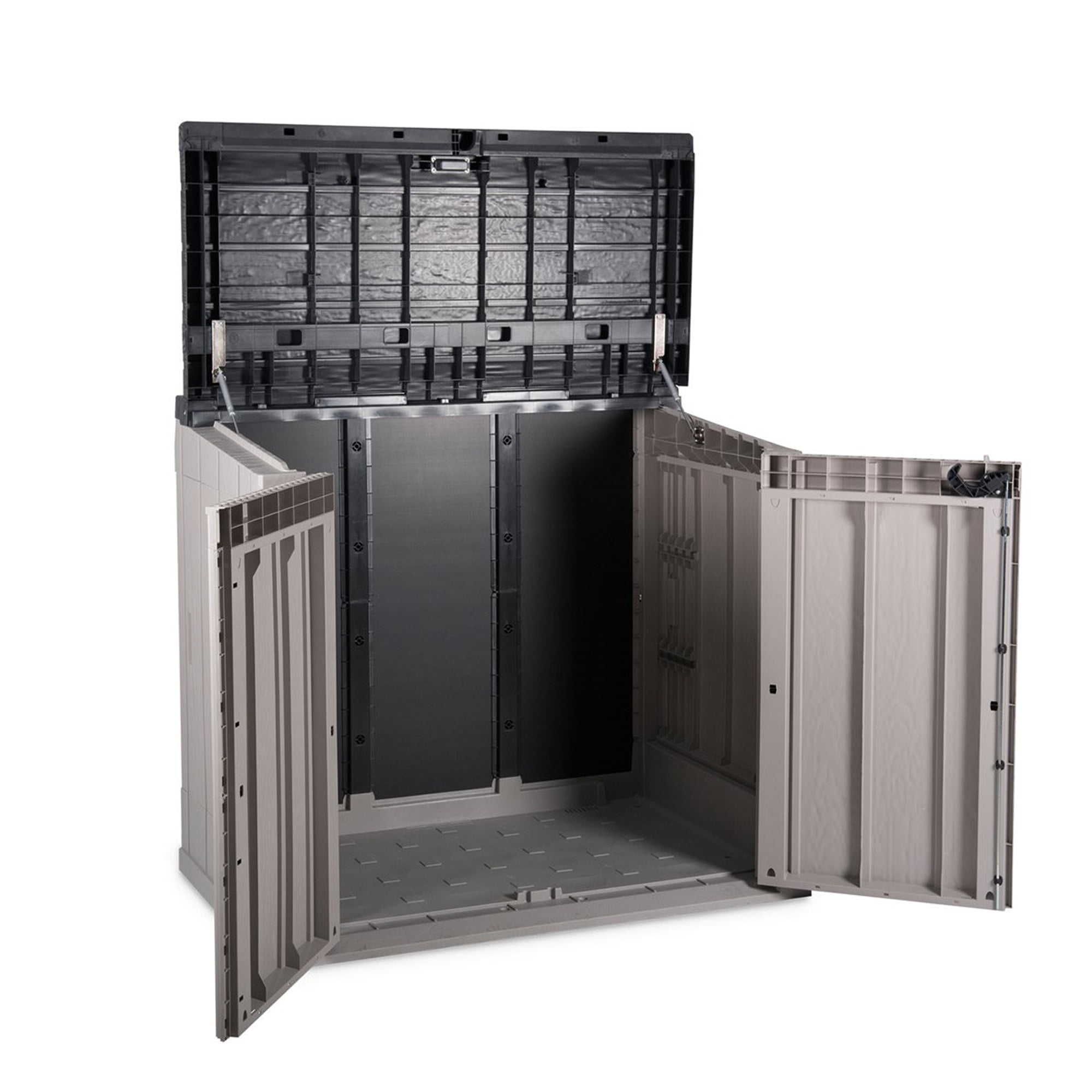 Toomax Stora Way All Weather 6' x 3.5' Storage Shed Cabinet, Taupe Gray