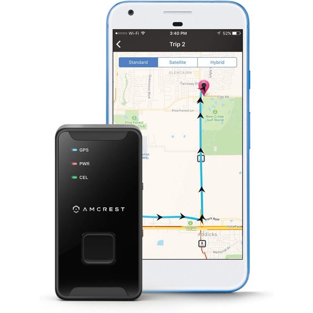 Amcrest 4G LTE GPS Tracker Portable Mini Hidden RealTime GPS Tracking Device for Vehicles