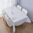 thumbnail image 1 of Lefu PVC Waterproof And Scald-proof Disposable Plastic Plaid Tablecloth, 1 of 8