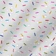 thumbnail image 4 of Sprinkle Donut Shower Curtain Colorful Pink Sweet Cupcake Dessert Bath Curtain Donut Grow up Confetti Sprinkle Shower Curtain Set with 12 Hooks 72x72 inches, 4 of 6