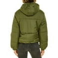 thumbnail image 3 of Therapy Women's Warm Ladies Oversized Puffer Down Long Sleeve Jacket With A Hood And Zip-Green-X-Large, 3 of 3