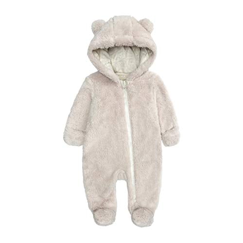 Baby girl fleece snowsuit 2025