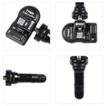 thumbnail image 3 of 8Pcs Programmable MX Sensor 315MHZ+433MHz 2 in 1 Tire Pressure Sensor Monitor System Universal Editable TPMS Tool-,8 x Programmable TPMS Tire Pressure Sensor,Black, 3 of 5