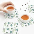 thumbnail image 4 of Leather Coasters with Heat-resistant for Drinks, hilarious Asparagus pattern Cup Coasters Cup Pad Mat for Tabletop Protection, Coffee Table, Office Desk and Housewarming Gift, 4 of 5