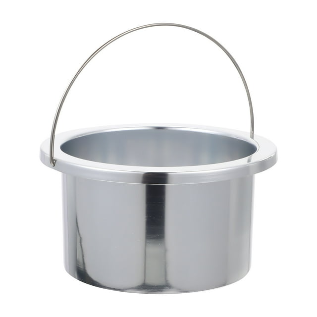 Contenant de Cire pour Épilation Pot Intérieur de Chauffe-Cire Pot Antiadhésif (Argent)