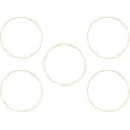 thumbnail image 4 of LEEYNEER Metal Hoops Rings Macrame Ring Catcher Dream Craft Wreath Hoop Wire Gold Circle Dreamcatcher Floral Flower Christmas, 4 of 9