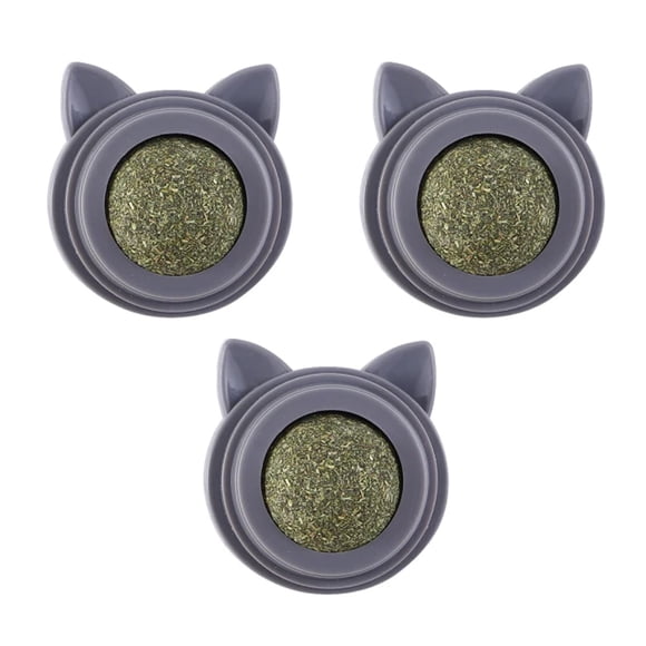 100% Organic Natural Wall-Mounted Edible Ball, Interactive Cat Toy for Teeth Cleaning, Natural Plant Extracts for Gastrointestinal Health