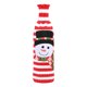thumbnail image 1 of Matsuzay Funda para botella de vino, ropa tejida de Navidad de Año Nuevo, accesorios universales de banda de champán para cerveza roja y blanca, Kits de decoración para fiestas Muñeco de nieve Matsuzay HA070243-02B, 1 of 6