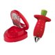 thumbnail image 1 of Juego De 2 Cortadores De Fresas: Cortador De Frutas De Acero Inoxidable Y Despalillador De Fresas, 1 of 5