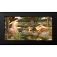 thumbnail image 2 of Waterhouse, John William 24x14 Black Modern Framed Museum Art Print Titled - Echo and Narcissus, 2 of 5