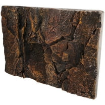 CATIEBYE Dark Brown 3D Aquarium Background Board Safe Reusable Terrarium Decoration