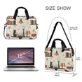 thumbnail image 3 of FORMRS 16" Laptop Bag Carrying Sleeve Case with Handle Travel Shoulder Briefcase, Cats Reading Pattern, 3 of 8