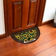 thumbnail image 6 of Sunflower Print Doormat Half Round Door Mat for Front Door Non-Slip Welcome Entrance Way Rug Indoor Decorative Floor Mat Low-Profile Easy Clean (20x31 inches, Sunflower), 6 of 6