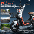 thumbnail image 4 of Motobici Eléctrica Honey Whale KC PRO Gris, 4 of 8