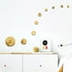 thumbnail image 4 of 29 unids oro acrílico círculo círculo espejo de diy pegatinas de pared azulejos decoración adhesiva, 4 of 6