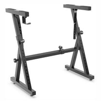 Pyle PKST38 Heavy Duty Adjustable Folding Z Style Piano Keyboard Stand, Black