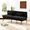 Black, variant on Gewnee 70" Convertible Futon Sofa Bed – Velvet Upholstery,Metal Frame,5-Position Adjustable Backrest,Split-Back Design,Space-Saving Couch for Home, Office,Guest Room.Black