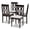 Gray, variant on Baxton Studio Cherese Wood Dining Chair in Gray and Espresso - Set of 4