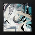 thumbnail image 2 of PI Studio 20x20 Black Modern Framed Museum Art Print Titled - Tangled I Teal Version, 2 of 5