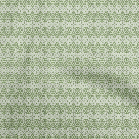 oneOone Cotton Cambric Light Green Fabric Asian Kilim Diy Clothing Quilting Fabric Print Fabric By Yard 42 Inch Wide