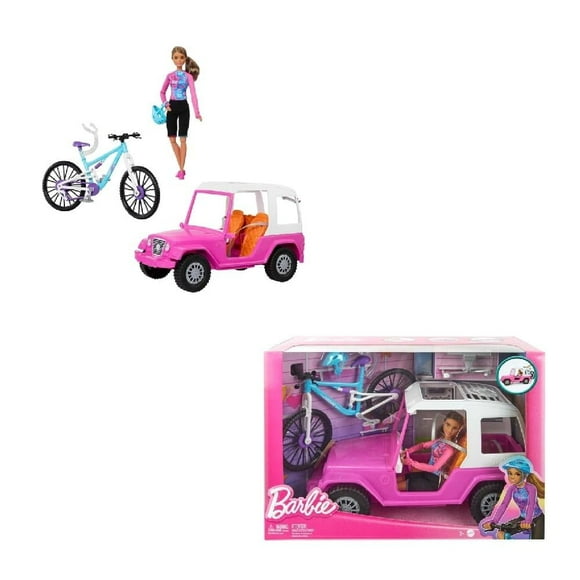 Set de Juego Barbie Muñeca con Bicicleta de Montaña