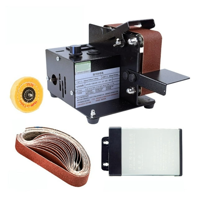 Mini Electric Belt Sander DIY Polishing Grinding Machine Cutter Edges Sharpener Multifunctional Grinder With Belt ,Wide Use