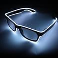 thumbnail image 2 of 1 Light Up Glasses, Blue 4 Modes LED Glasses EL Wire Neon Light Light Up , Shutter Neon Rave Flashing Light Up Glasses for Party/Nightclub/DJ/Concert/, 2 of 5