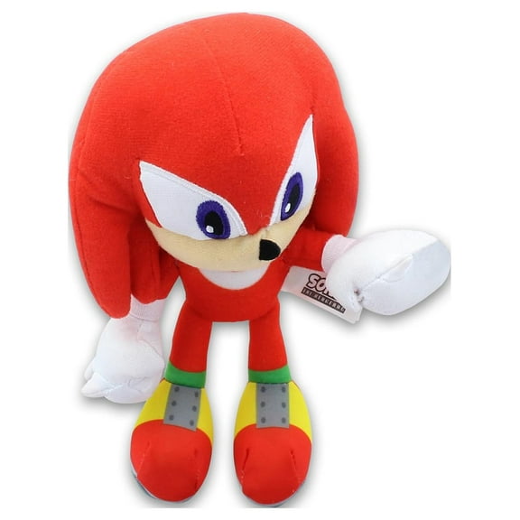 Johnny's Toys Sonic the Hedgehog Knuckles Stuffed Plush, 9"