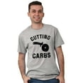 thumbnail image 4 of Cutting Carbs Pizza Cutter Foodie Men's Graphic T Shirt Tees Brisco Brands L, 4 of 4