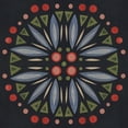 thumbnail image 3 of Scarvey, Emma 20x20 Black Modern Framed Museum Art Print Titled - Folk Mandala III, 3 of 5
