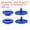 Dark Blue, variant on Uxcell 200 Set Plastic Snaps T5 Round Resin No-Sew Button Fasteners Kit for Clothing Sewing, Red