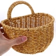 thumbnail image 2 of Milisten Hand Woven Storage Basket Household Sundries Container Imitation Rattan Storage Holder, 2 of 6