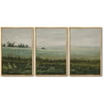 thumbnail image 3 of Drsoum Landscape 24x36in Brown Framed Canvas Wall Art Vintage Classical The Vast Grassland Prints Decor, 3 of 6