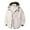 a-White376112, variant on Men's Coat Solid Color Outdoor Zipper Parka Jacket Contrast Trim Long Sleeve Plush Liner Hooded Windproof Coat For Camping Hiking Daily Wear Soft Outerwear