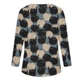 thumbnail image 4 of Tops Para Mujer, Camisas de Manga Larga, Moda de Otoño, Blusa de Cosplay Con Cuello en V, Jersey Informal de Otoño Con Cremallera Odeerbi  ODB148420, 4 of 5