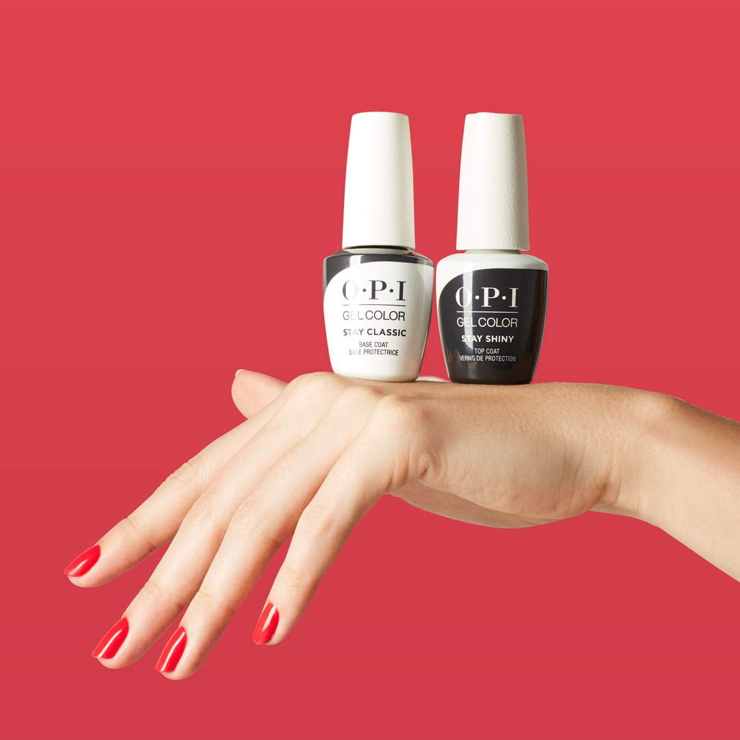 OPI GELCOLOR STAY CLASSIC AND SHINY BASE & TOP COAT DUO PACK