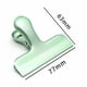 thumbnail image 4 of Paquete de 5 clips para bolsas de chips de acero inoxidable cubiertos con silicona, no más bordes afilados, codificados por colores para bolsas de alimentos, sello hermético, 4 of 5