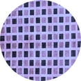 thumbnail image 1 of Ahgly Company Machine Washable Indoor Round Oriental Blue Modern Area Rugs, 5' Round, 1 of 4