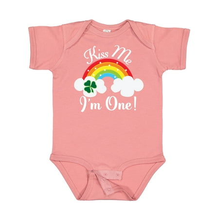 

Inktastic 1st Birthday Kiss Me Im One Gift Baby Boy or Baby Girl Bodysuit