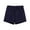 Navy Blue, variant on MRULIC shorts for women And Elastic Short Womens Pants Solid Linen Cotton Pocket Waist Loose Pants Khaki + M