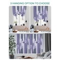 thumbnail image 4 of Purple Gray Tie Up Curtains for Windows 45 Inch Length Balloon Curtains Kitchen Adjustable Balloon Window Shade Vintage Farmhouse Ombre Wooden Grain Tie Up Valance Bathroom Curtain Window 52"x45", 4 of 6