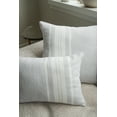 thumbnail image 7 of Light Grey Bold Stripes So Soft Linen Pillow 14x20 Down Alternative Insert, 7 of 7
