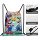 thumbnail image 5 of Mochila deportiva impermeable con cordón de Mario, bolsa de yoga para gimnasio, bolsa de viaje con cordón para mujeres y hombres, 5 of 8