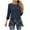 Navy Plus Size Blouse for Women_P, variant on CYMMPU 3/4 Sleeve Blouses for Women Dressy Casual Loose Fit Spring Tunic Tops Flower Printed Round Neck Fall Trendy Shirts Flare Hem Hide Belly Tops to Wear with Leggings T-Shirts Green S
