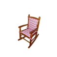 thumbnail image 1 of Baby Doll Bedding Chevron Junior Rocking Chair Pad, Pink, 1 of 1