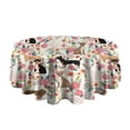 thumbnail image 5 of Chihuahua and Flower Florals Round Tablecloth 60"x60",Wrinkle Wipeable Table Cloth for Kitchen Dining Room Picnic Patio Party, 5 of 6
