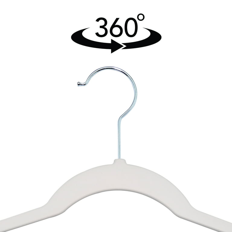 neatfreak 10-Pack Plastic Non-slip Grip Clothing Hanger (White and Blue) at