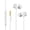 3.5mm white, variant on Comfort Fit Earbud Featuring Ceramic Design Copper Wire In Ear Headphone Ensuring Long Last Comfortable