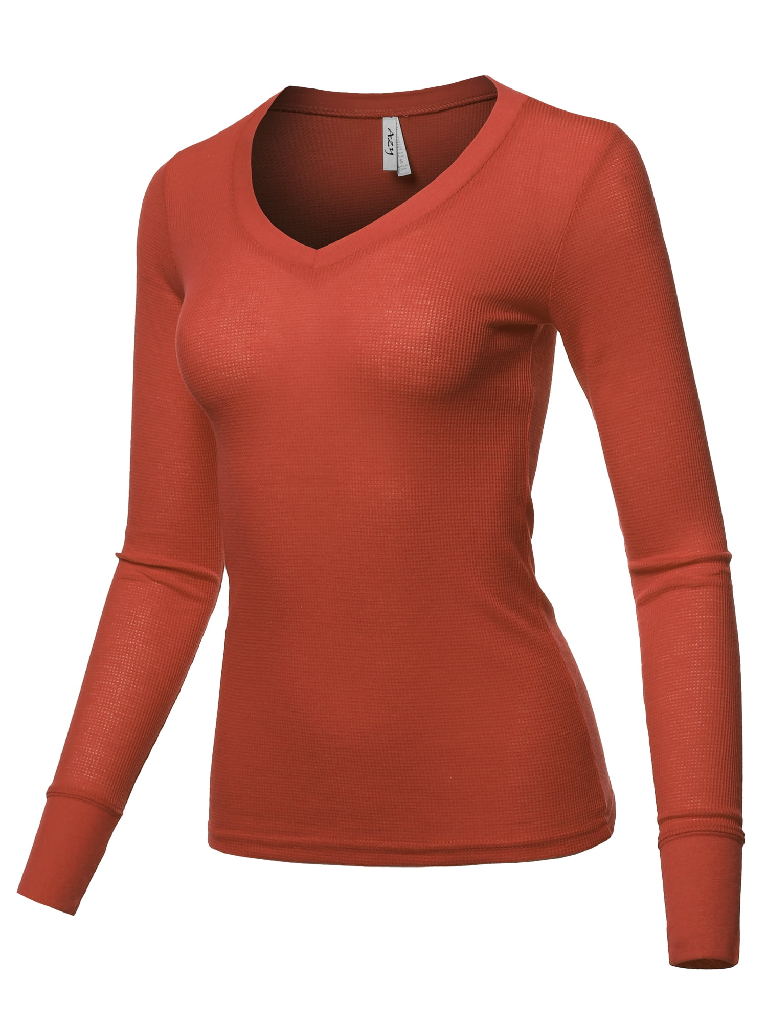 thermal v neck top