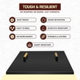 thumbnail image 5 of Febtech -36" Square Fire Pit Snuffer Lid - Carbon Steel Fire Pit Pan Lid for 34" FirePit- Steel FirePit Cover with Wooden Handles Shield for Outdoor Burner Cover Camping Accessories, 5 of 9